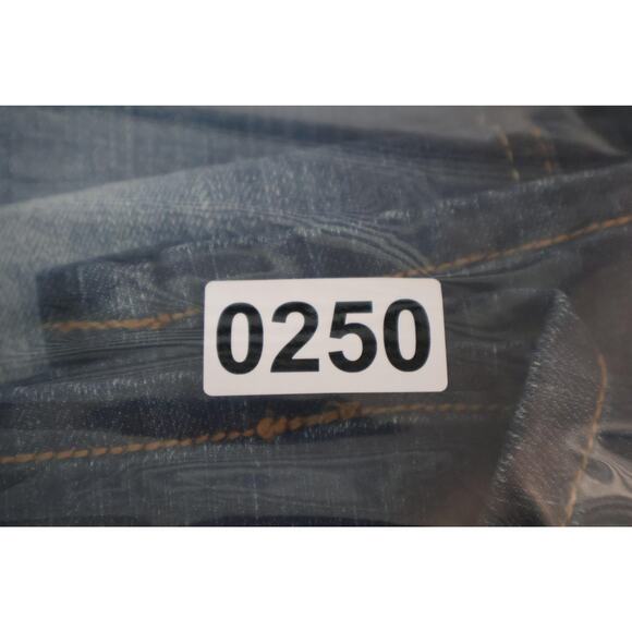 Mudd Jeans Womens 5S Blue Mid Rise Straight Leg Denim Pants Embroidered Pockets - Picture 8 of 8